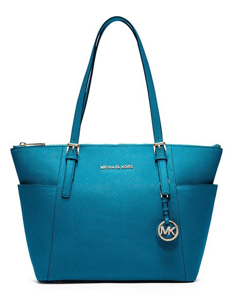 michael kors turquoise tot|Michael Kors turquoise handbag.